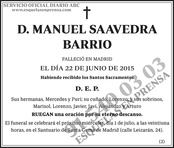 Manuel Saavedra Barrio